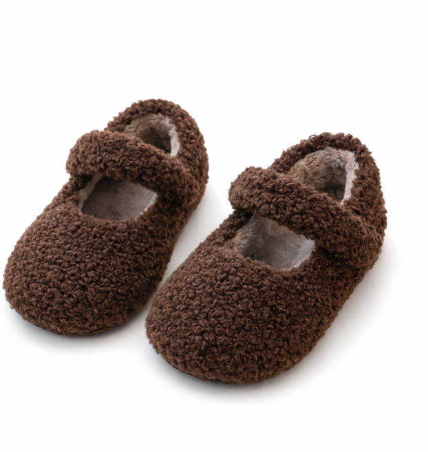 아동 보아털 메리제인 퍼슈즈 겨울 유아 실내화 폭신 따뜻한 아기신발 털슬리퍼