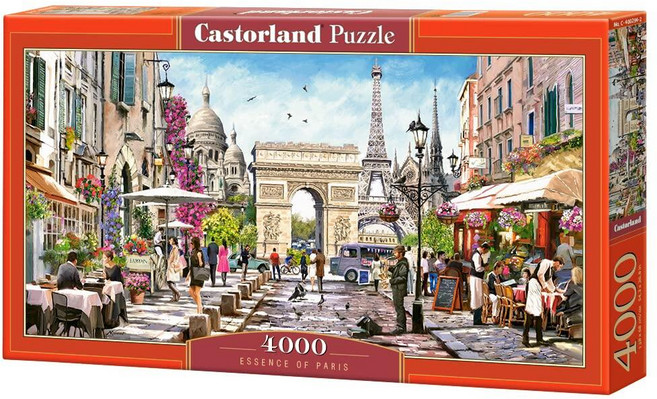 CASTORLAND 4000피스 직소 퍼즐 파리의 본질 프랑스 에펠탑 상징적인 기념물 성인 퍼즐 Castorland C-400294-2, CASTORLAND 4000피스 직소 퍼즐, 파리의 본, 1개