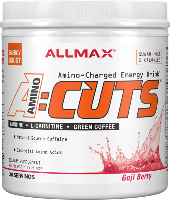 ALLMAX A:Cuts綜合胺基酸左旋肉鹼能量補充粉, 枸杞馬提尼, 1個, 210克