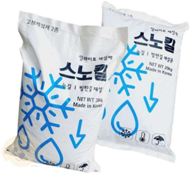 금순이네상점 스노킬 친환경제설제 제설용염화칼슘, 20kg(50포)