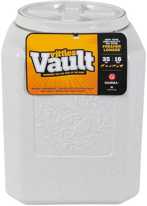 Gamma2 Vittles Vault 새 씨앗 보관 용기 최대 15.9kg(35파운드) 건조 반려동물 사료 보관 미국 제조, Gamma2 Vittles Vault 새 씨앗 보관 용, 1개