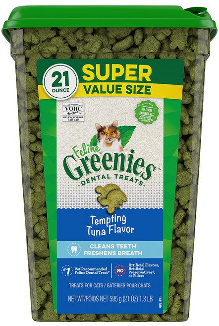 그리니즈 고양이 필라인 스낵, 참치맛, 595g, 1개