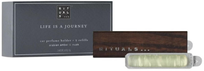 리투알스 차량용 방향제 옴므 아라비안 엠버 머스크향 우드 홀더+리필 3g x 2개, 1개