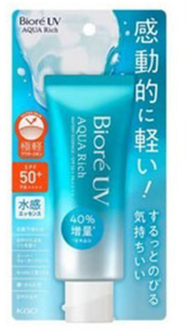 비오레 UV 아쿠아리치 에센스 선크림 50+ PA++++, 70g, 3개
