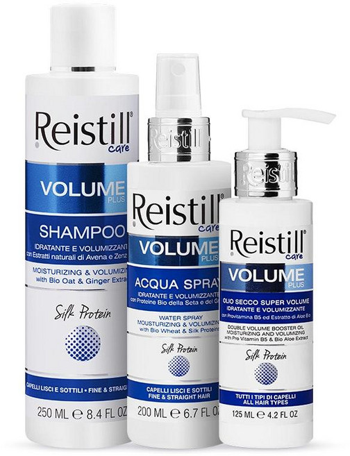 레이스틸 파인 & 스트레이트 헤어 볼륨 플러스 세트 Reistill Volume Plus for Fine and Straight Hair Bundle, 1세트