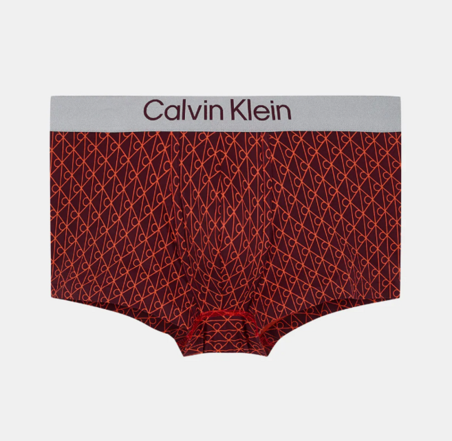 캘빈클라인 언더웨어 브러시드 마이크로파이버 스트레치 로우 라이즈 트렁크 남성 레드