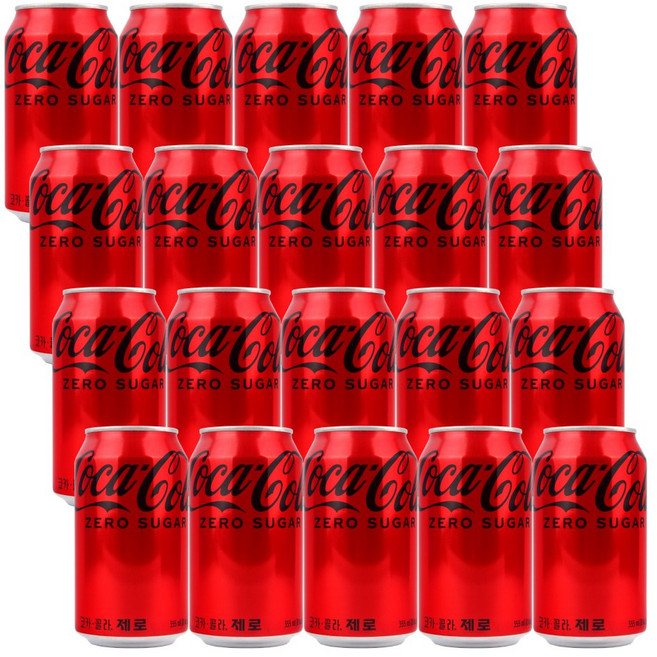 코카콜라 제로 캔, 350ml, 20개