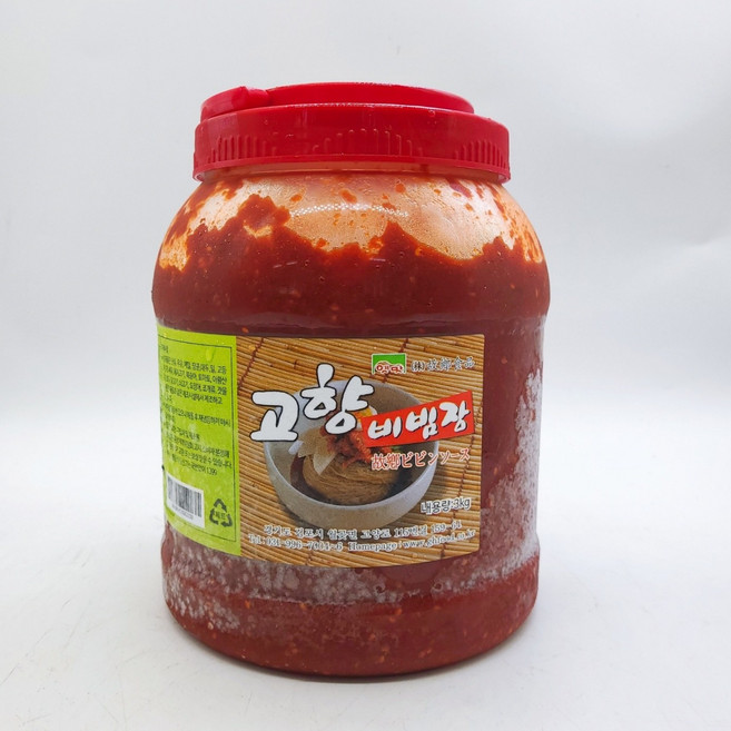 업소용 국내제조 고향식품 고향비빔장 3kg 대용량 냉면비빔장 양념장/다대기, 1