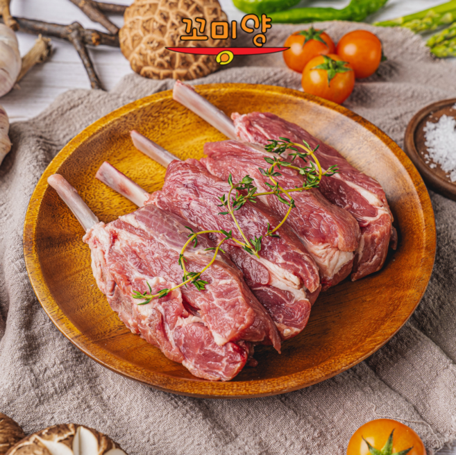 (6시 당일발송) 신라호텔 납품 베이비 숄더랙+소스3종 최상급 뉴질랜드산 꼬미양, 500g, 1개