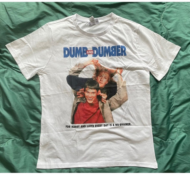 Dumb and Dumber 阿呆與阿瓜 短袖T恤 L尺寸 華納兄弟100週年紀念