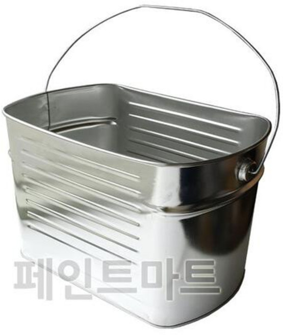 페인트마트 페인트마트 뚜껑없는 둥근 사각 트레이캔 공캔 빈깡통 철캔 깡통 트레이 대용캔 로라판대용 철캔 페인트 작업시 편리한 공구, 1개