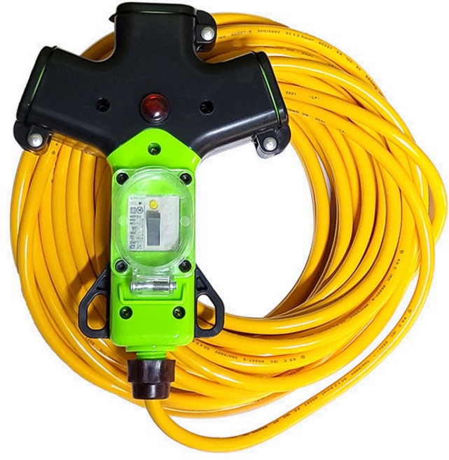 삼화전기 방우형 3WAY 멀티 코드선 30A 3구 콘센트 멀티탭, 없음, 1개, 10m