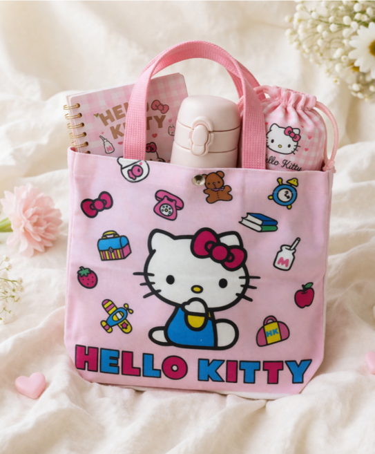헬로키티 토트백 캔버스백 데일리 에코백 보조가방 학생 노트북