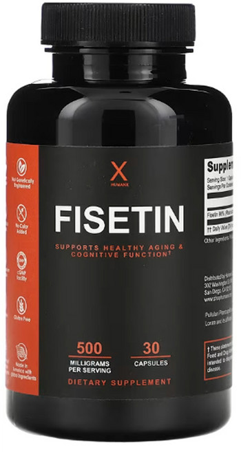휴먼엑스 피세틴 500mg 30캡슐 Humanx Fisetin, 30정, 1개