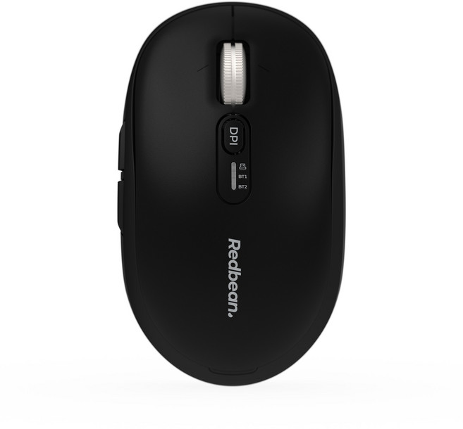 레드빈 퀀텀스크롤 무한휠 마우스 블루투스 사무용 충전식 무소음 무선마우스 RDA39R, 퍼펙트블랙