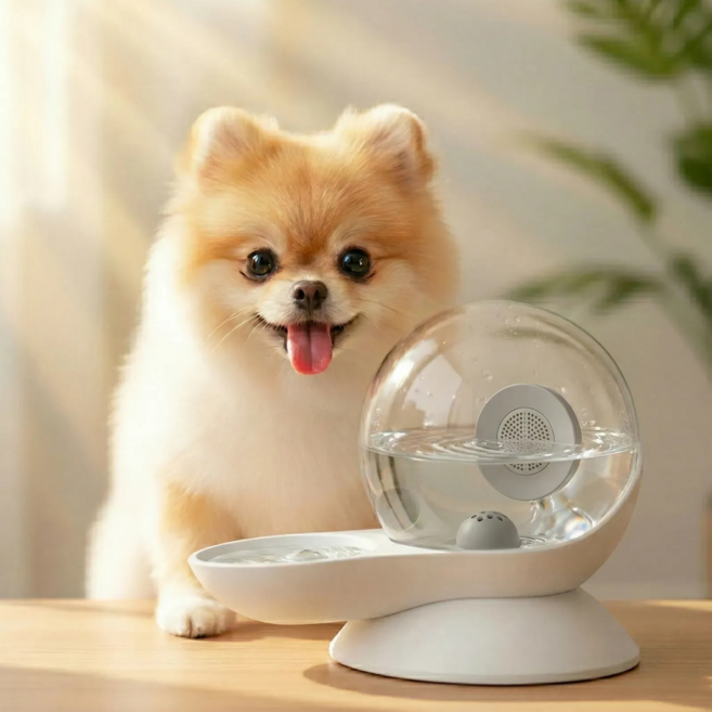 라이프온 물걱정끝 집사출근템 자동급수기, 1개, 코지그레이