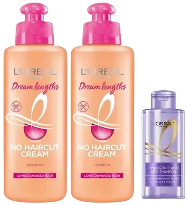 로레알파리 드림랭스 노 헤어컷 크림 200ml 2개 + HA 샴푸 80ml