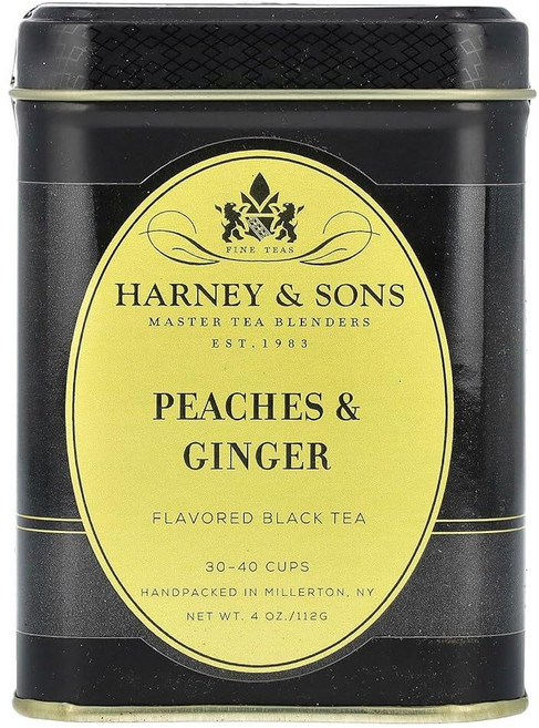 하니앤손스 하니 앤 선스 루즈 리프 홍차 초콜릿 민트 113.4g4온스 150524, 06 복숭아 및 생강, 03 4온스 (1봉)