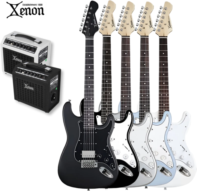 제논 일렉기타 GP-3 앰프 포함 / 입문용 스트라토캐스터 풀패키지, 아이스블루, 1개, GP-3 앰프패키지