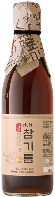 시장쏙 전연화 참기름 골드, 1개, 350ml