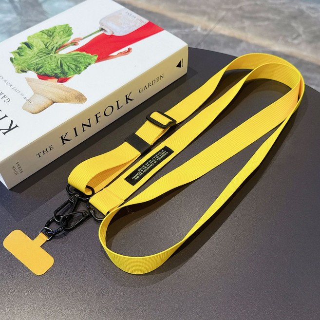 허니코코 데일리 와이드 핸드폰 크로스 스트랩(전 기종 호환 가능), 1개, 옐로우