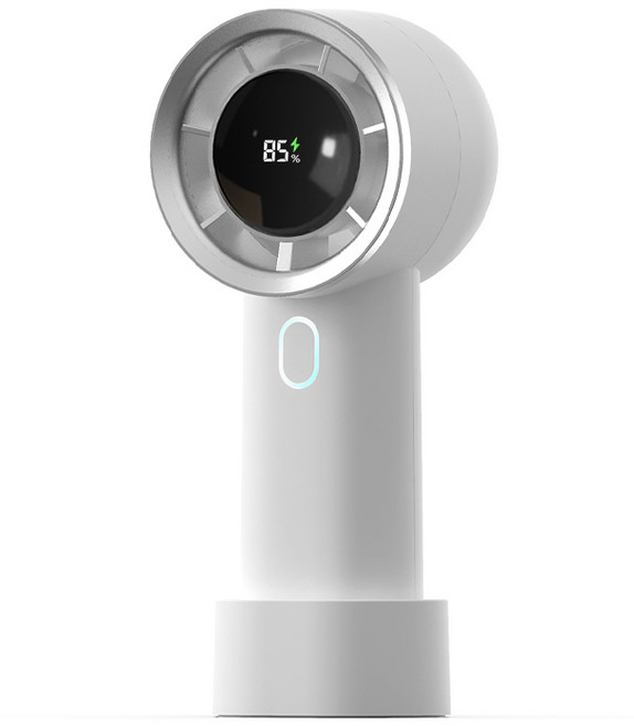 쿨린 디스플레이 핸디형 미니 휴대용 선풍기, CL-166, 화이트