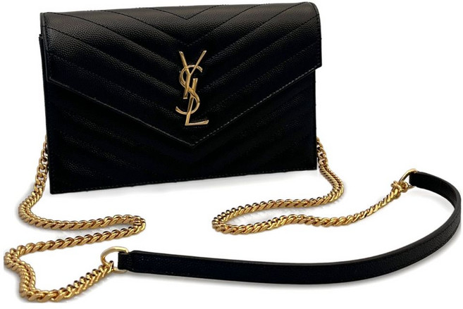 생로랑 셰브런 체인 숄더 백