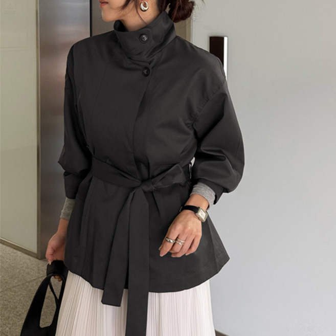 [난닝구]쿤비프 벨트하이넥자켓