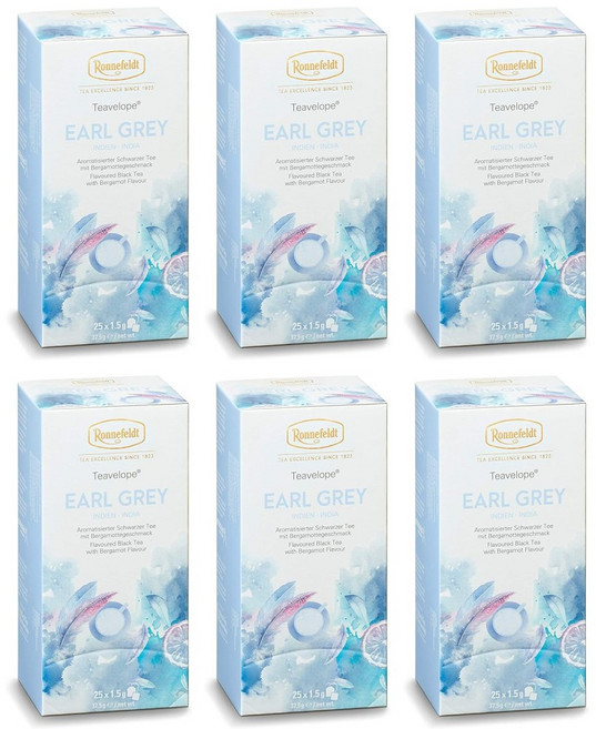 로네펠트 허브 티 얼그레이 25티백 x 6개, 6박스, 25개입, 225g