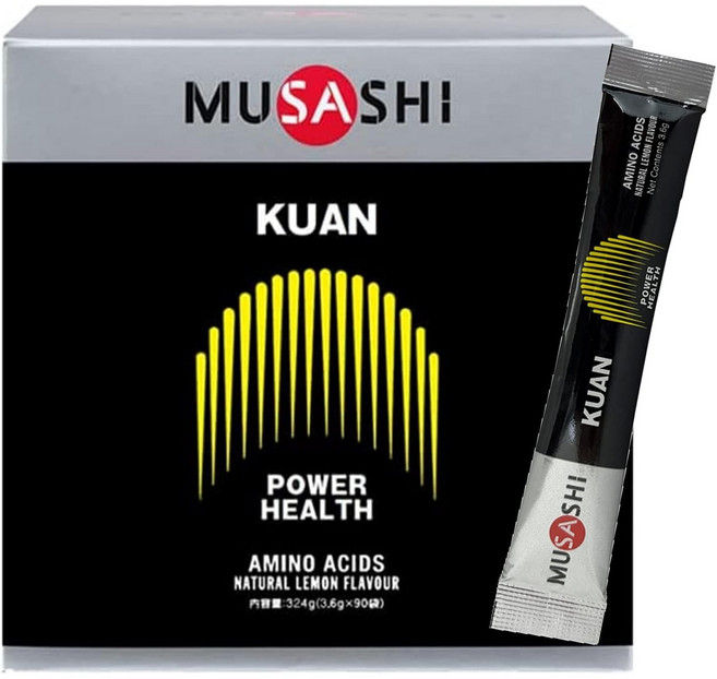 [MUSASHI]무사시 KUAN (쿠안) 아미노산 스틱 90포입 파워업, 1박스