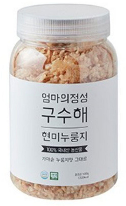 엄마의정성 구수해 현미누룽지, 1개, 400g