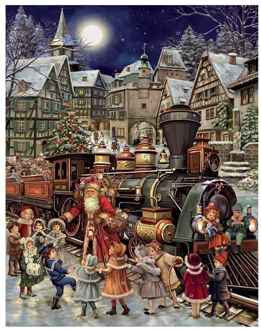 Vermont 버몬트 크리스마스 어드벤트 캘린더 기차역 Santa's Rail Stop