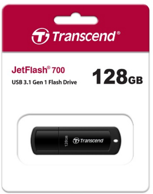 Transcend JetFlash 700 USB 3.1 Gen 1 隨身碟, 1個, 128GB
