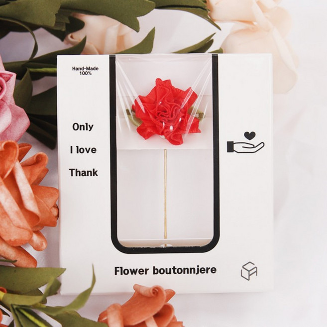 국산 헨드메이드 카네이션 부토니에 카네이션브로치 어버이날선물 스승의날선물 부모님선물 장미꽃 선물