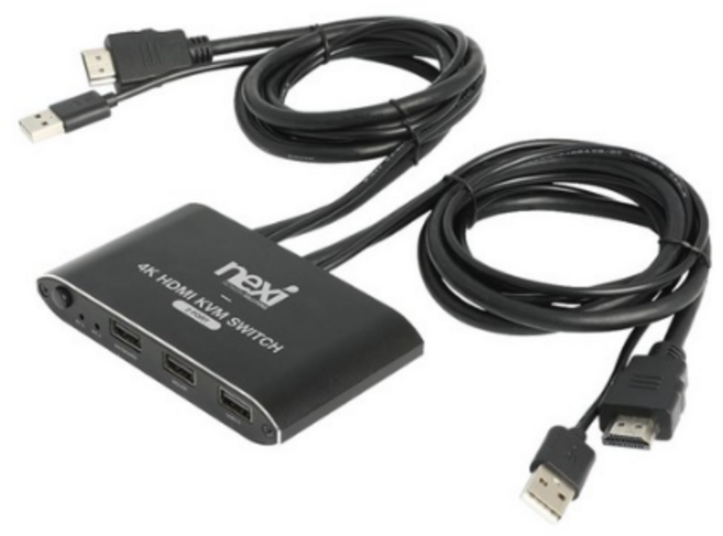 넥시 4K 2포트 HDMI KVM 스위치 NX1281, 3개, 2PORT NX-7502KVM-4K