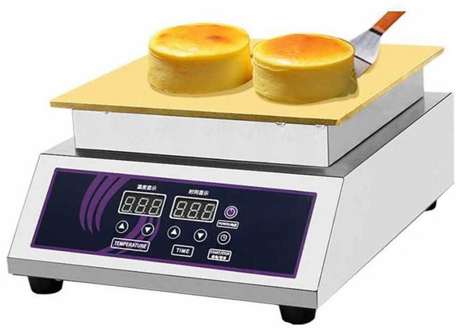 매장용 수플레기계 크레페 베이커리 디저트 팬케이크, 소형 단일 디지털 6mm+뚜껑