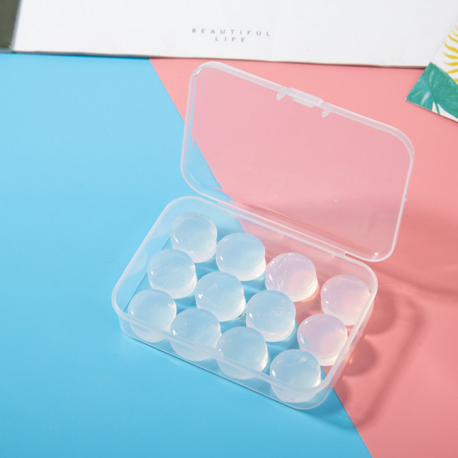 애브스터프 소음방지 수영귀마개 실리콘귀마개 수험생 수면귀마개 숙면 노이즈 이어플러그, 1세트, 투명