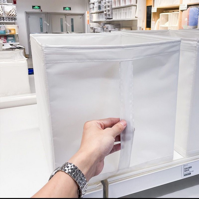IKEA SKUBB 儲物箱, 白色收納箱寬31深55高33, 1套