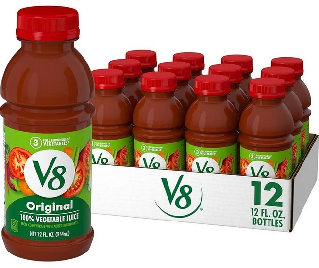 V8 오리지널 100프로 야채 주스 1.3L44온스 병 160327, 1.3L - 쿠팡