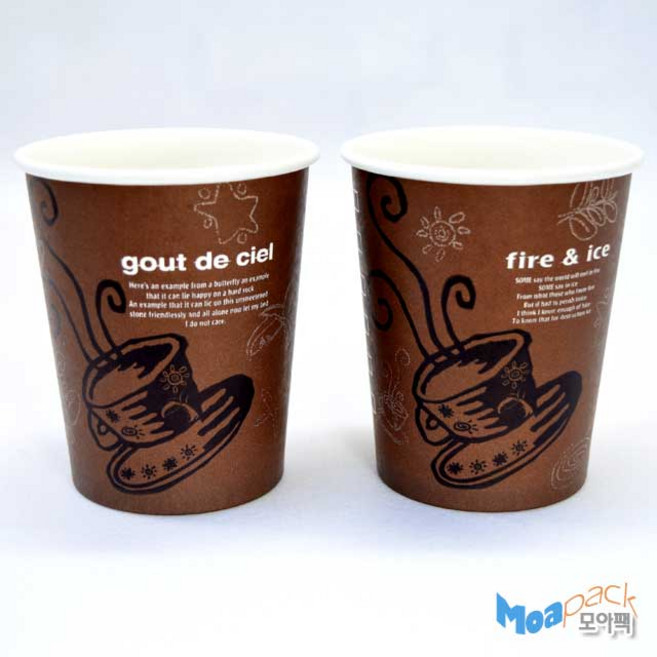 10온스종이컵 테이크아웃컵 일회용커피컵 PT 커피잔 1박스1000개입, 1개