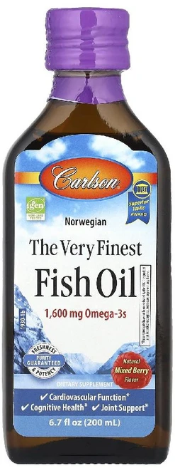 칼슨 노르웨이산 피쉬오일 The Very Finest Fish Oil 베리맛 200ml, 1개 - 쿠팡