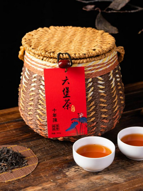 육보차 오래된 광시 중국차 흑차 10년 2012년 500g 선물, 10년 육보차, 1개, 1개입
