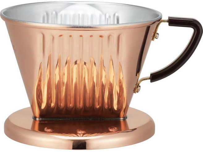 칼리타 Kalita 열전도율이 높은 구리제 커피 드리퍼 2~4인용 Cu102 일본제, 1개