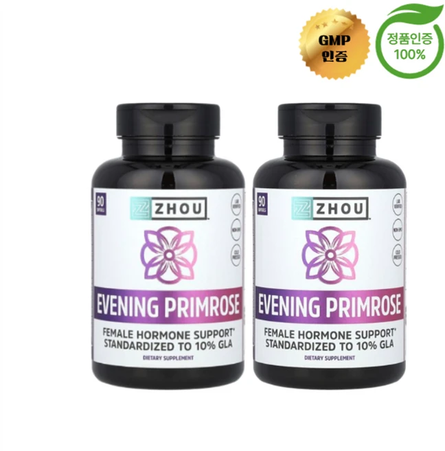 1+1 조우 뉴트리션 달맞이꽃 오일 1400mg 소프트젤 90정, 2개 - 쿠팡