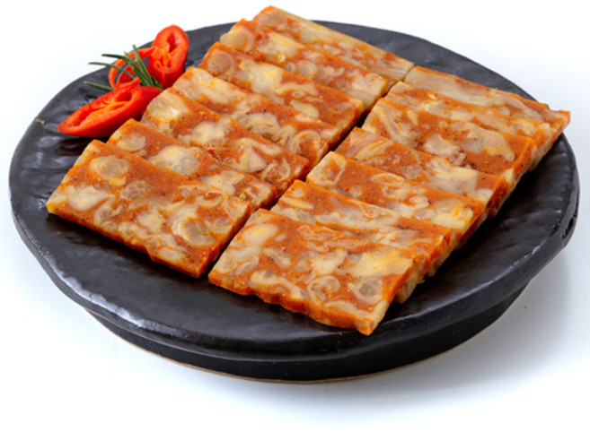 닭발편육 강원도 태백 수제 홍고추맛 간편 매콤 쫀득 편육 야식 술안주, 1kg, 1개