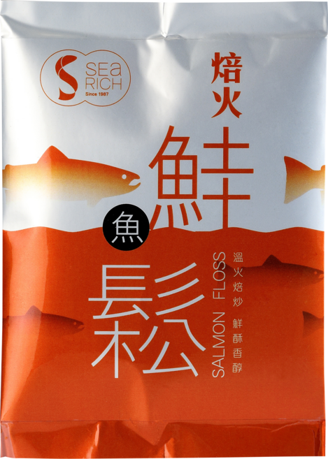 SeaRich 海裕屋焙火鮭魚鬆 獨立包裝 溫火慢炒 鮮酥香醇 美味隨時享, 1個, 15g