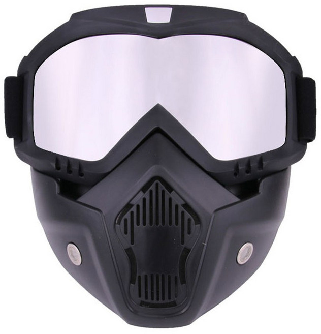 오토바이 헬멧 안경 마스크 사이클링 라이딩 모토크로스 선글라스 스키 스노우보드 고글 전술 방풍, Silver