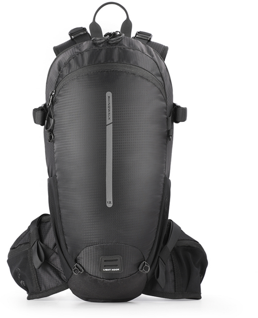 라이노워크 자전거 백팩 12리터 라이딩 가방 배낭 RK8202, 1개, 블랙