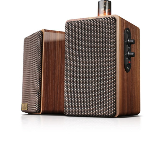 A101V 2채널 북쉘프 컴퓨터 PC USB전원 진공관 스피커, 우드