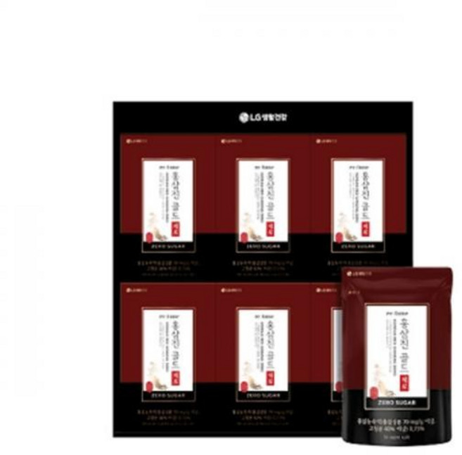 LG생활건강 LG추석 홍삼진 골드 제로 선물세트, 24개, 50ml